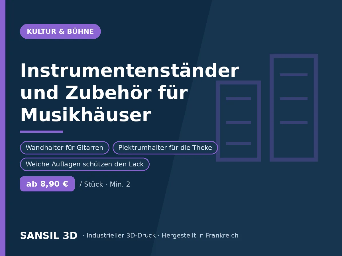 Instrumentenständer und Zubehör für Musikhäuser und Musikschulen