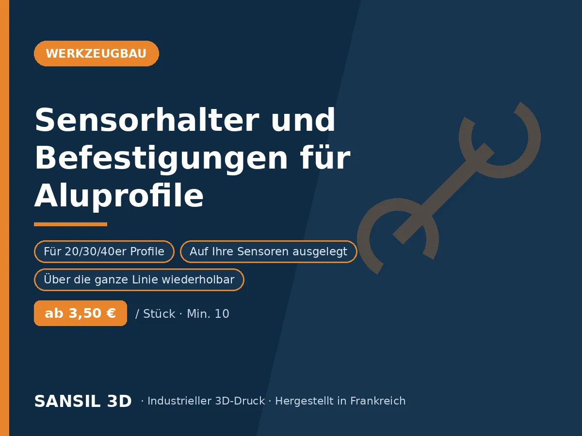 Sensorhalter und Befestigungen für Aluprofile 20/30/40