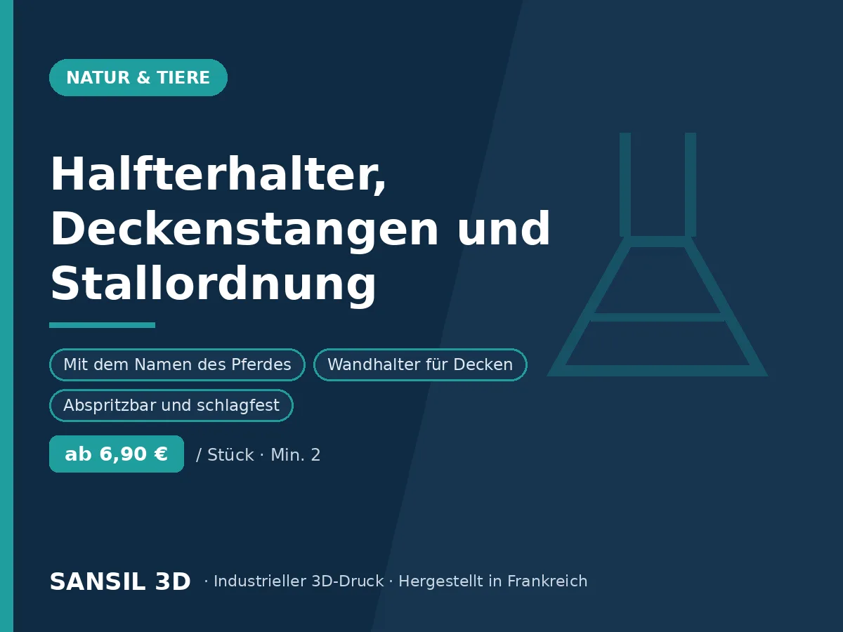 Halfterhalter, Deckenhalter und Stallorganisation