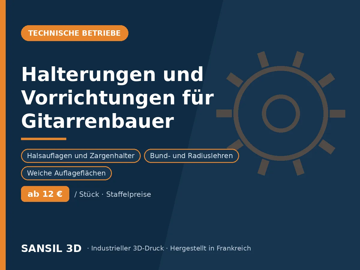 Werkstatthalterungen und Schablonen für Instrumentenbauer
