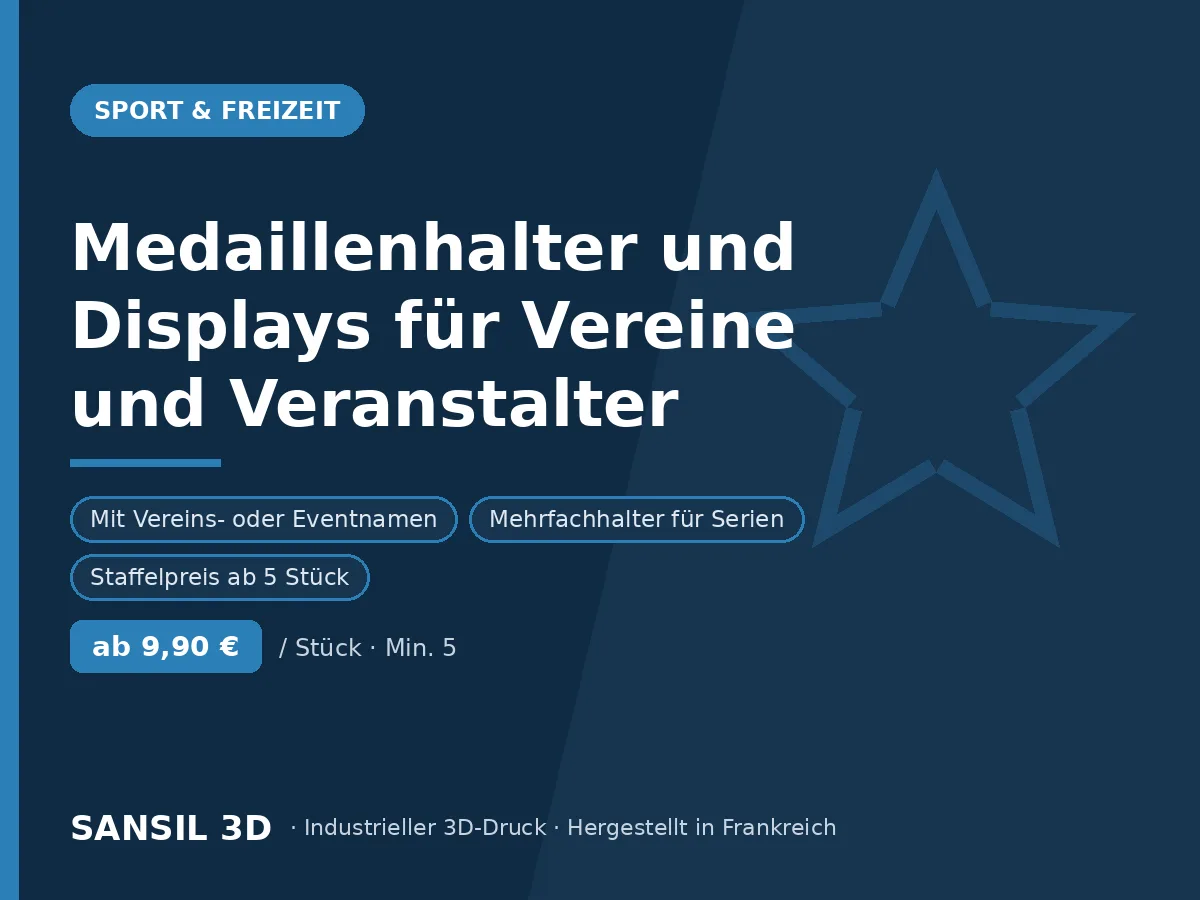 Medaillenhalter und Präsentationsständer für Vereine und Veranstalter
