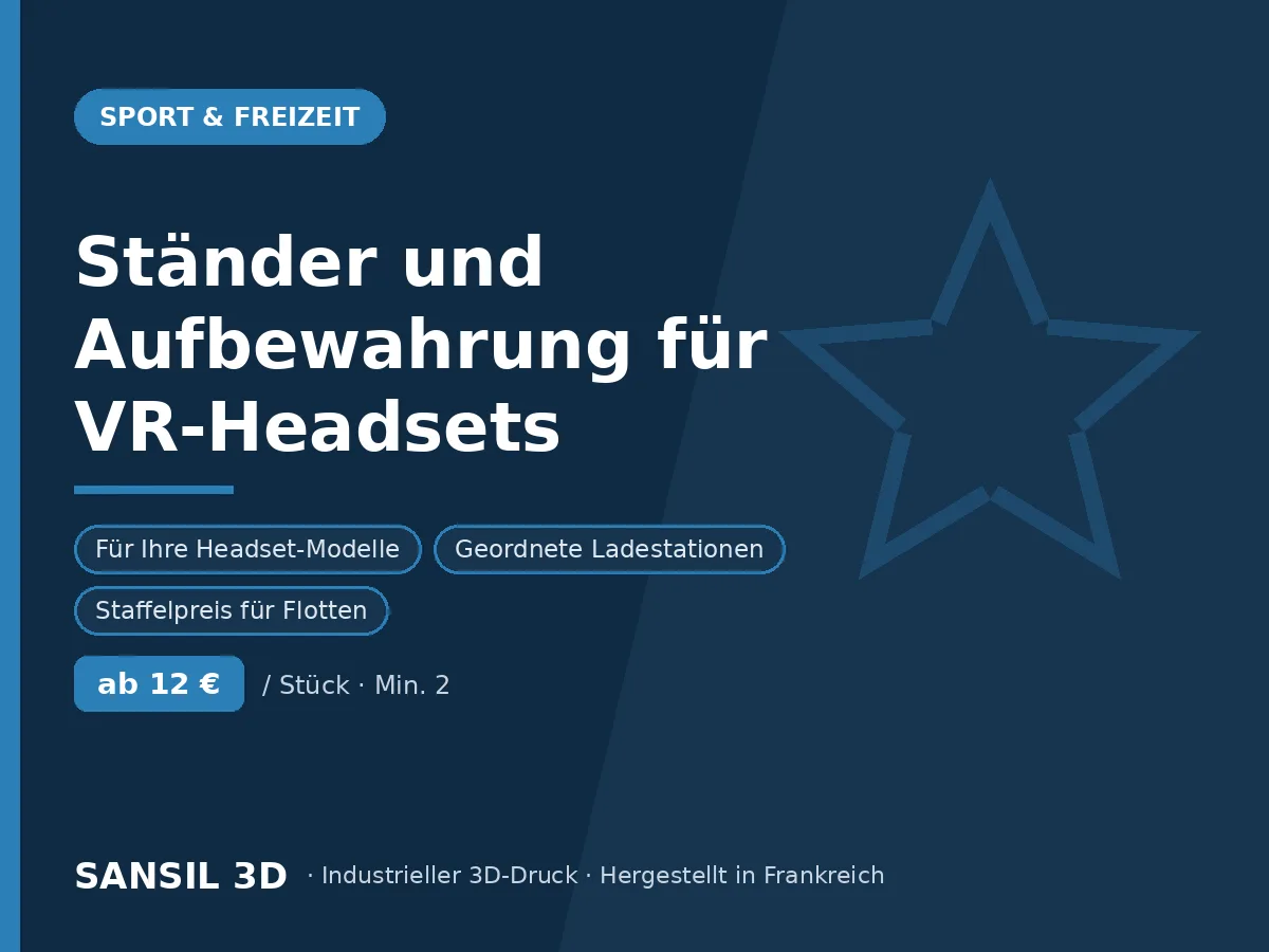 Halterungen und Aufbewahrungsstationen für VR-Headsets