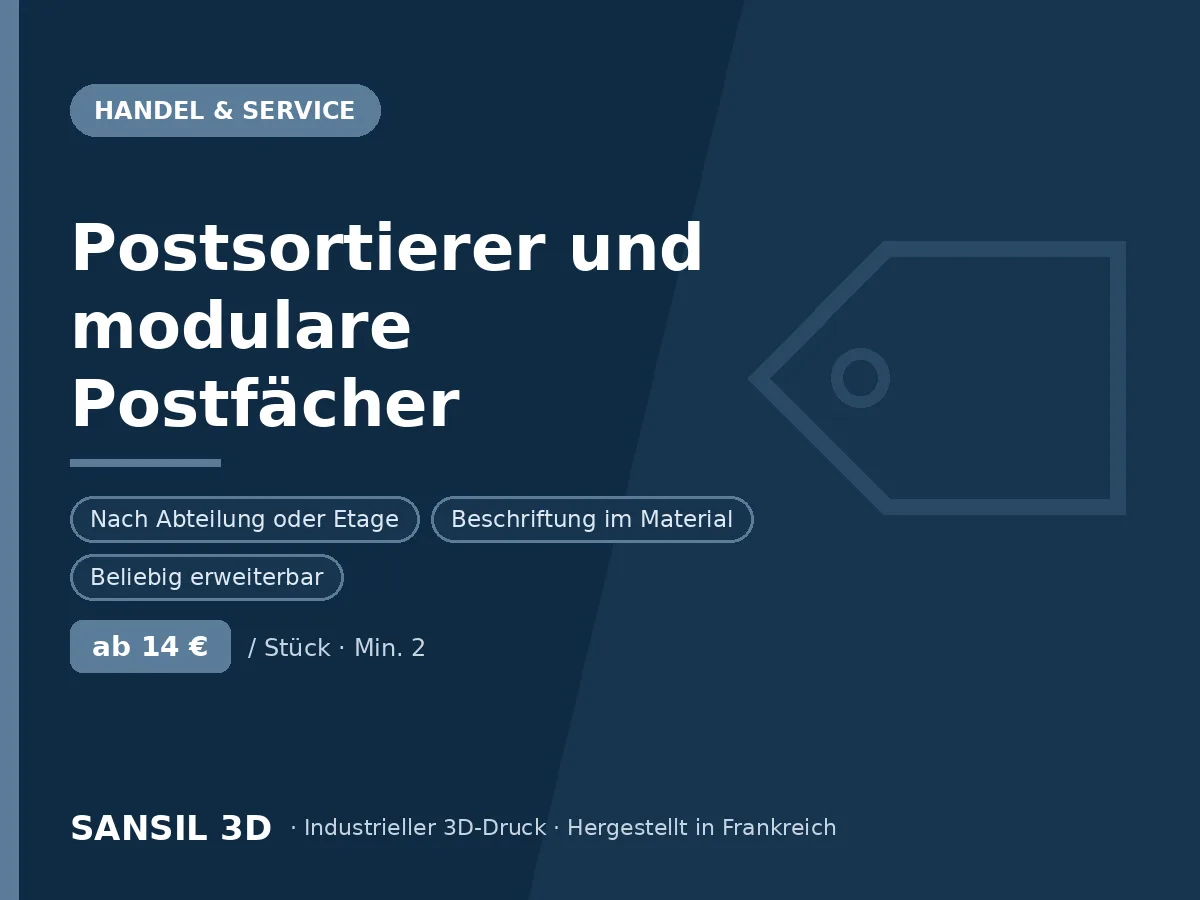 Postsortierer und modulare Fächer für die Hausverwaltung