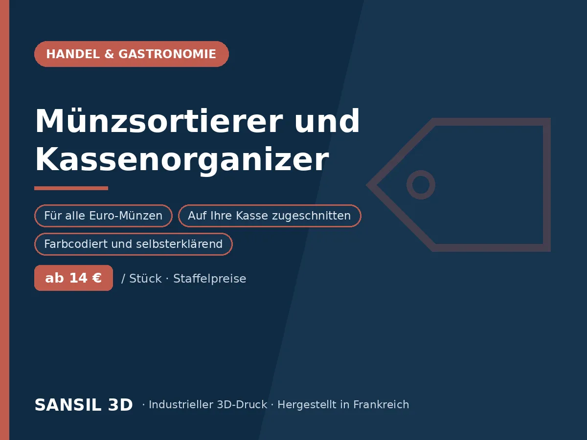 Münzsortierer und Kassenorganizer