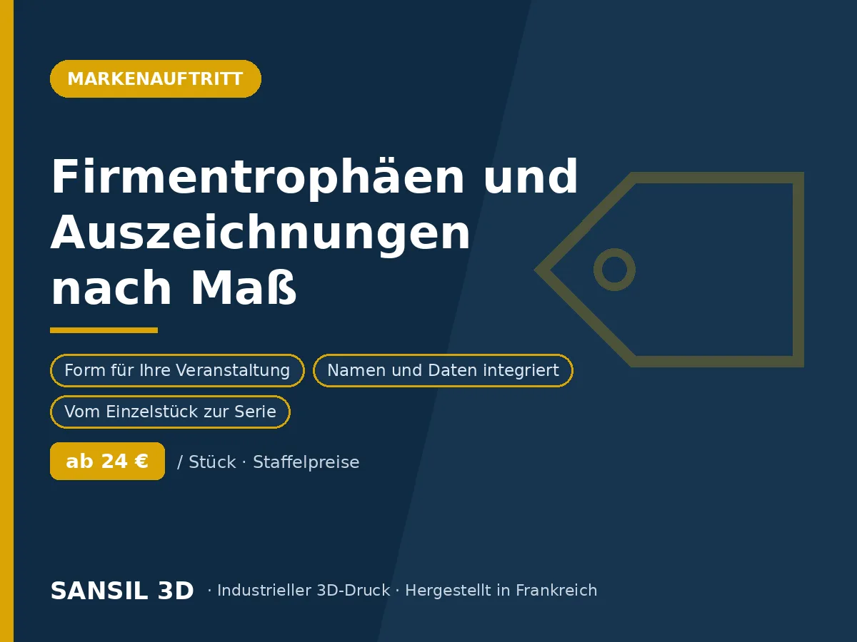 Individuelle Trophäen und Firmenauszeichnungen