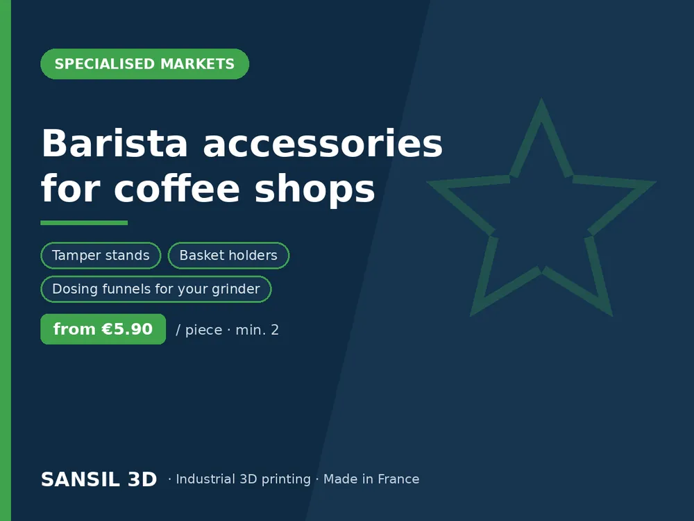 Barista accessories for coffee shops