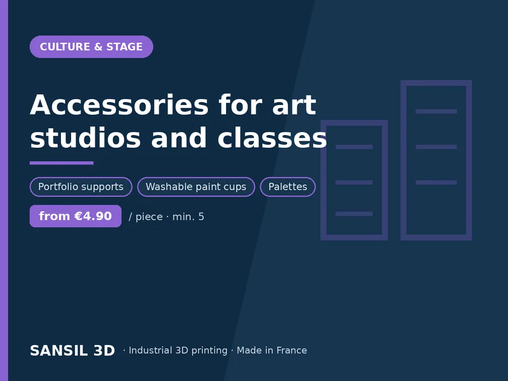 Accessories for art studios and classes