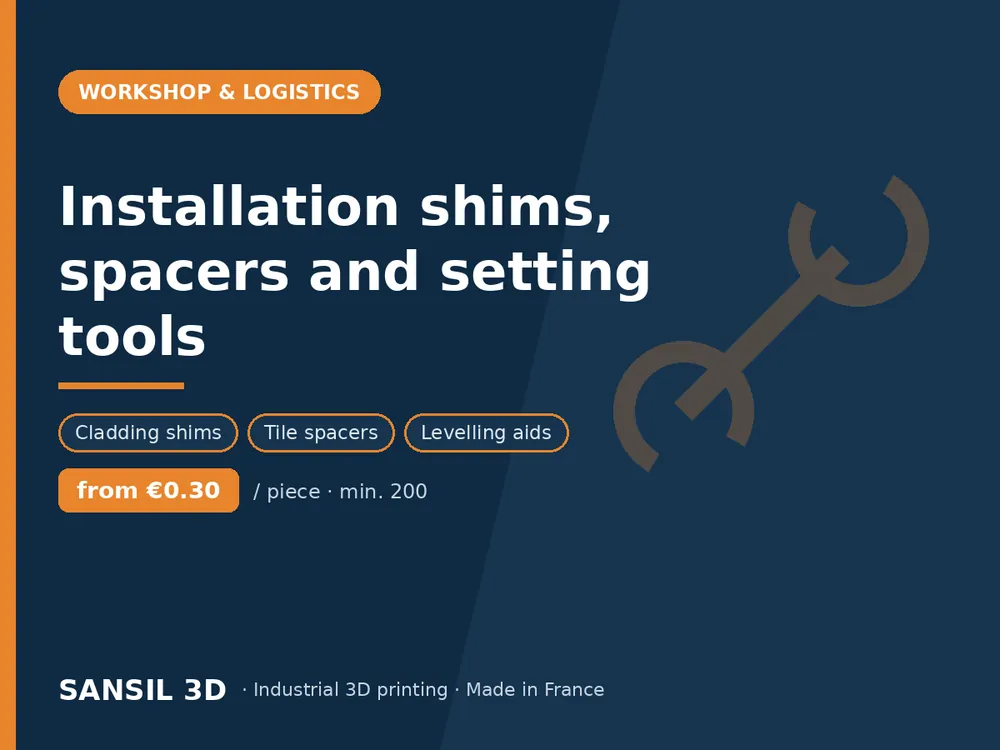 Installation shims, spacers and setting tools