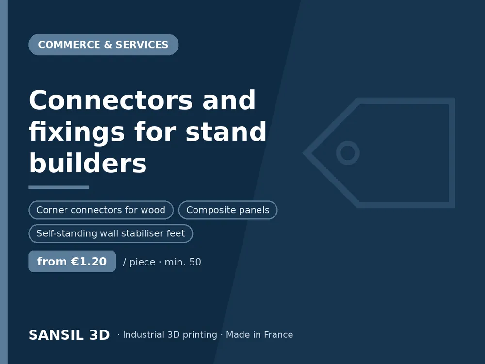 Connectors and fixings for stand builders