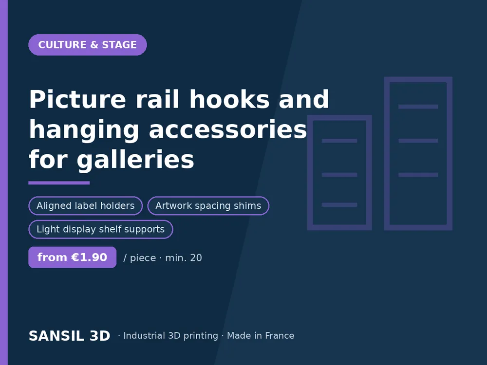 Picture rail hooks and hanging accessories for galleries