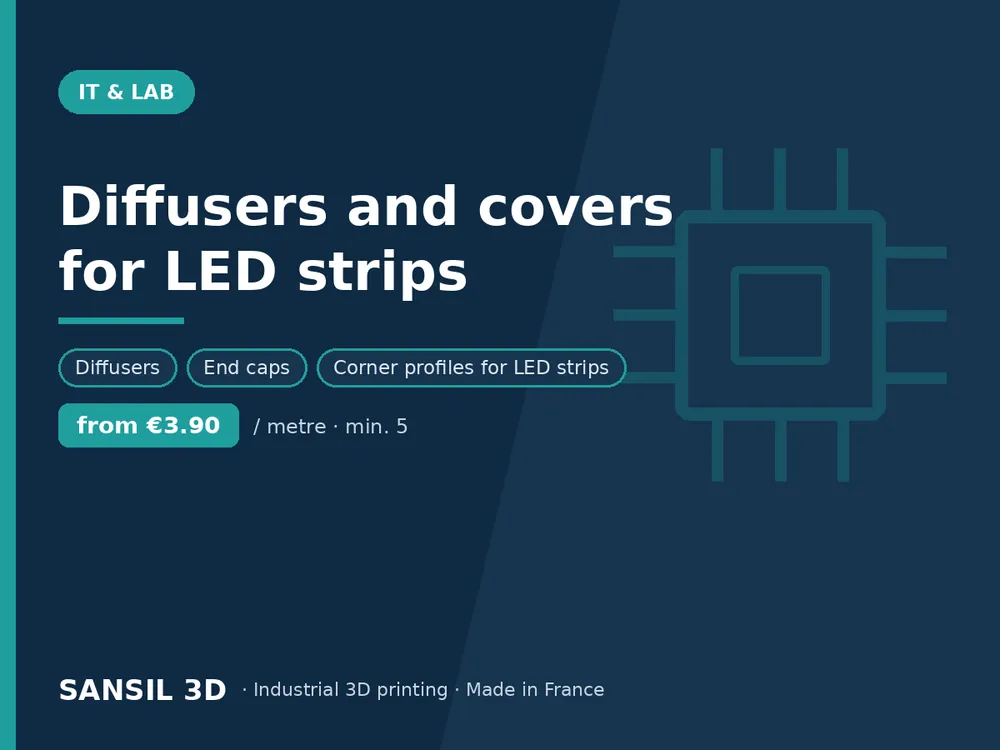 Diffusers and covers for LED strips