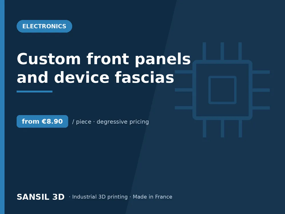 Custom front panels and device fascias