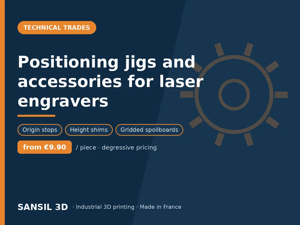Positioning jigs and accessories for laser engravers
