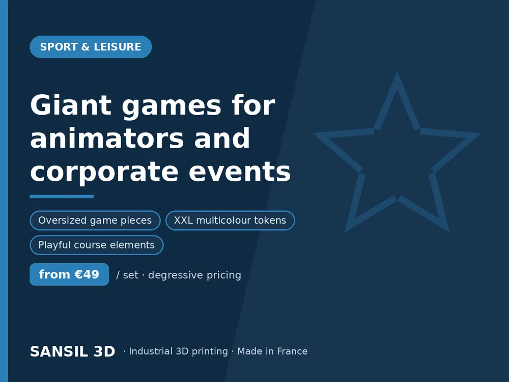 Giant games for animators and corporate events