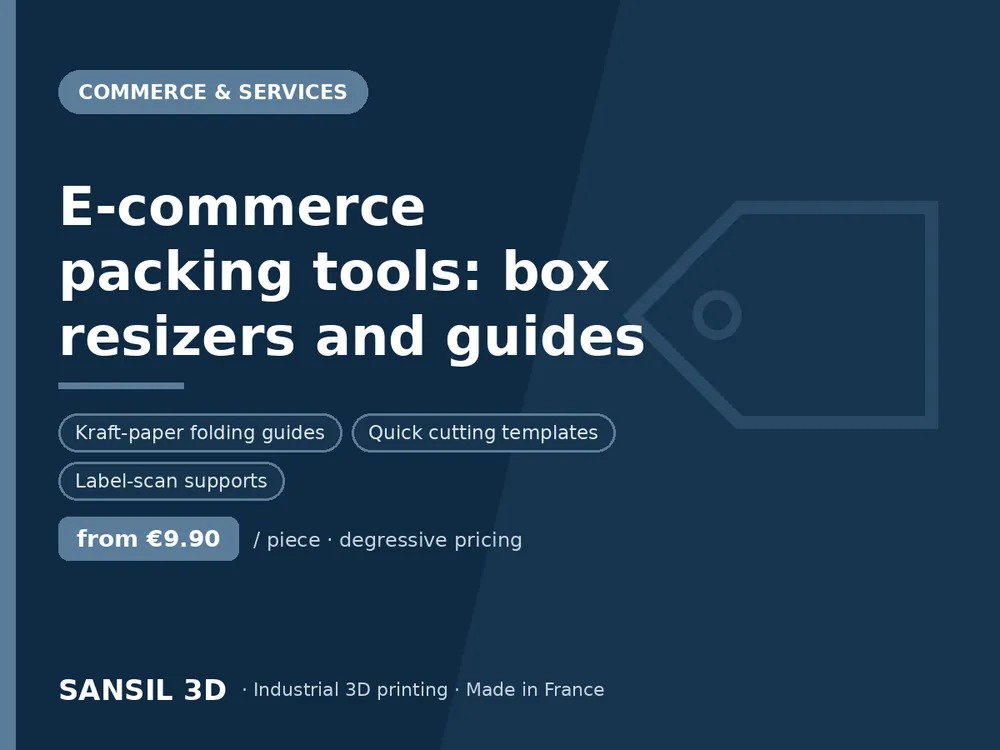 E-commerce packing tools: box resizers and guides