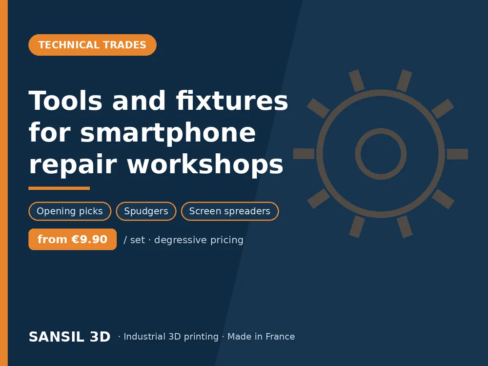 Tools and fixtures for smartphone repair workshops
