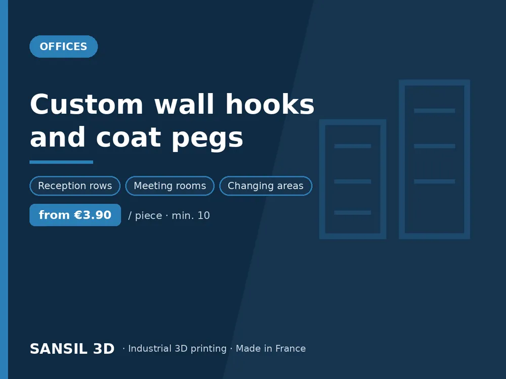 Custom wall hooks and coat pegs