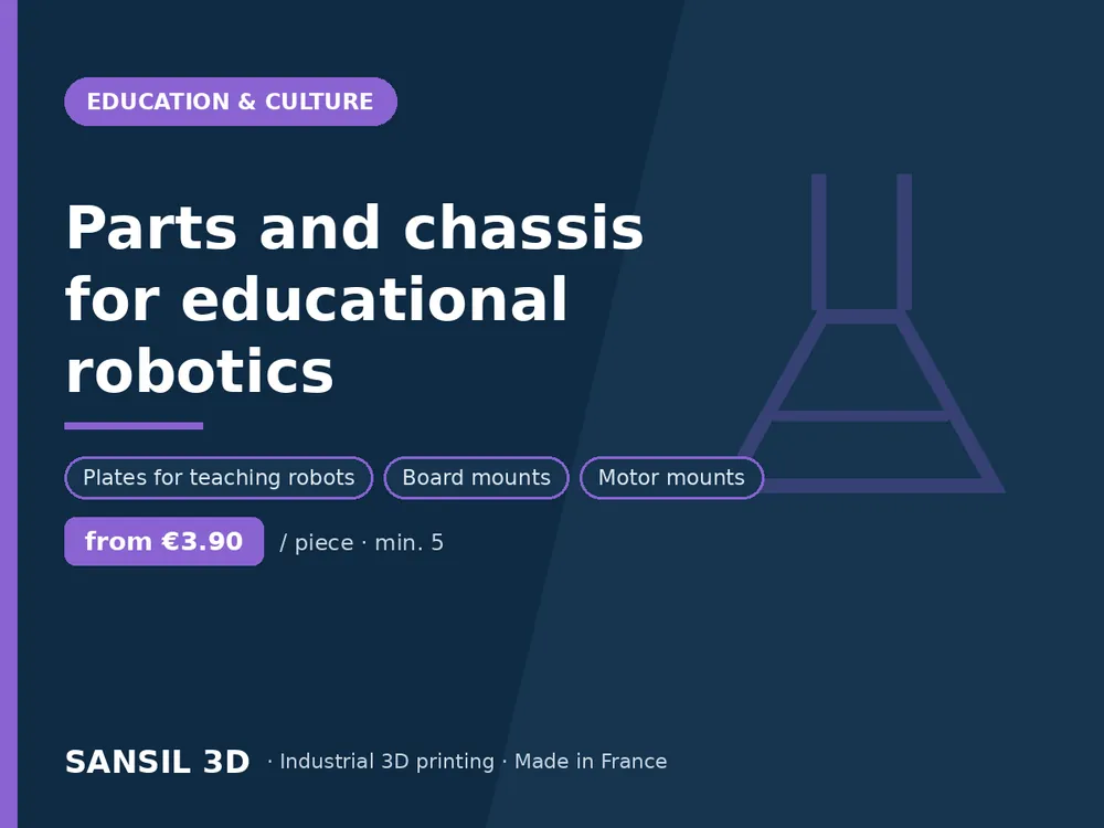 Parts and chassis for educational robotics