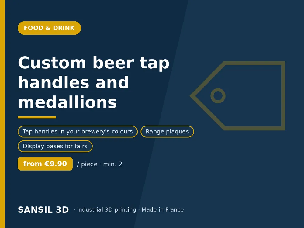 Custom beer tap handles and medallions