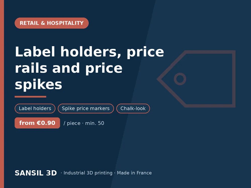 Label holders, price rails and price spikes