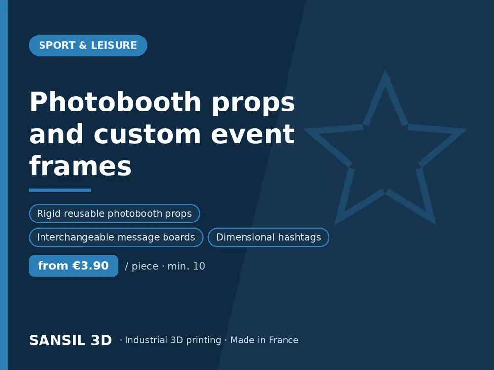 Photobooth props and custom event frames