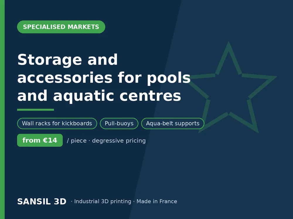 Storage and accessories for pools and aquatic centres