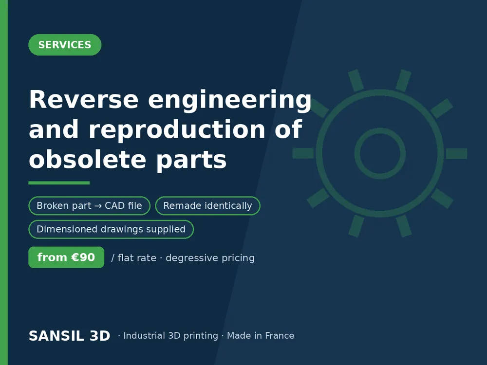 Reverse engineering and reproduction of obsolete parts