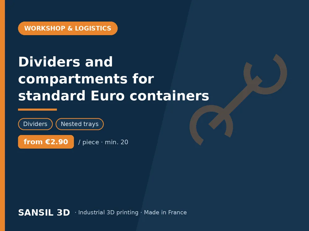 Dividers and compartments for standard Euro containers