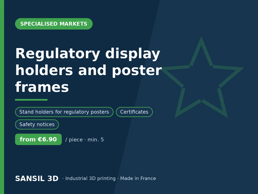 Regulatory display holders and poster frames