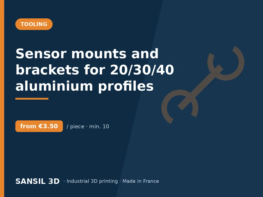 Sensor mounts and brackets for 20/30/40 aluminium profiles
