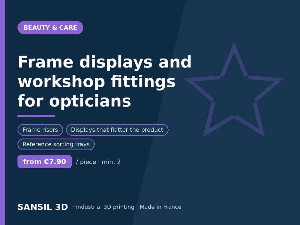 Frame displays and workshop fittings for opticians