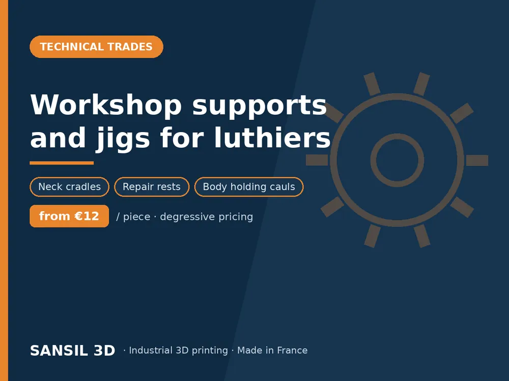 Workshop supports and jigs for luthiers