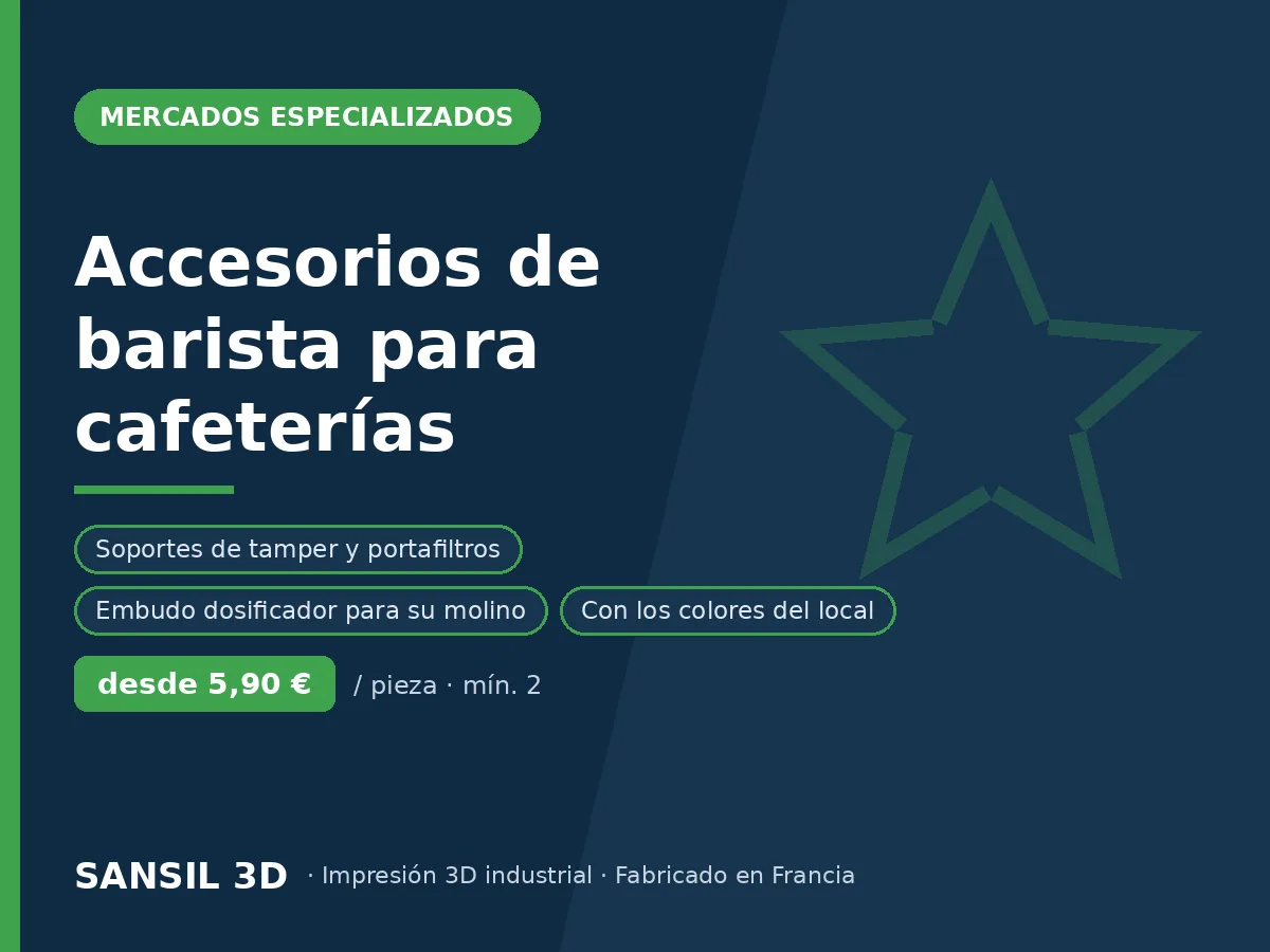 Accesorios de barista para cafeterías