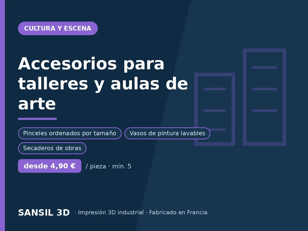 Accesorios para talleres de artes plásticas