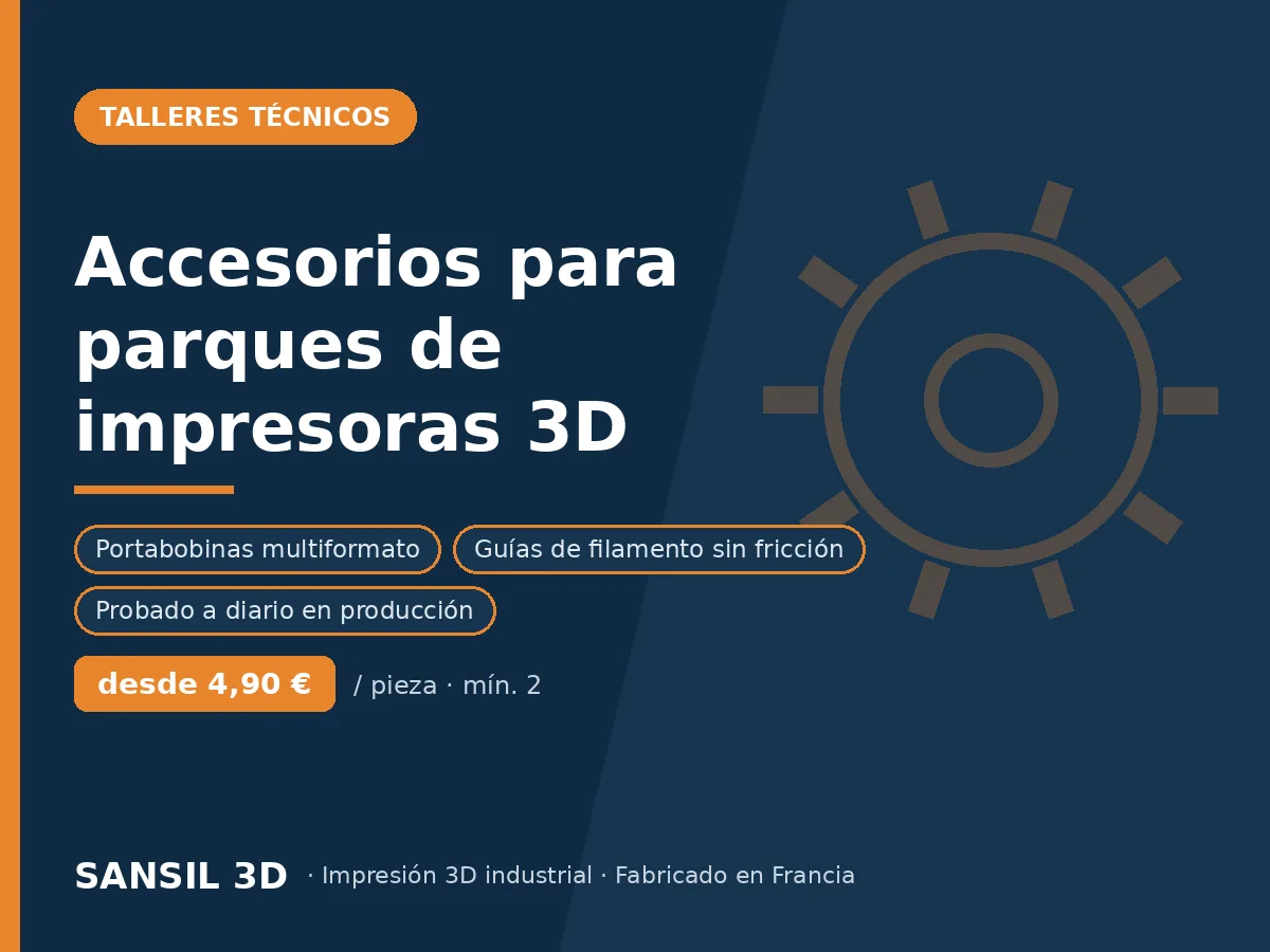 Accesorios para granjas de impresoras 3D
