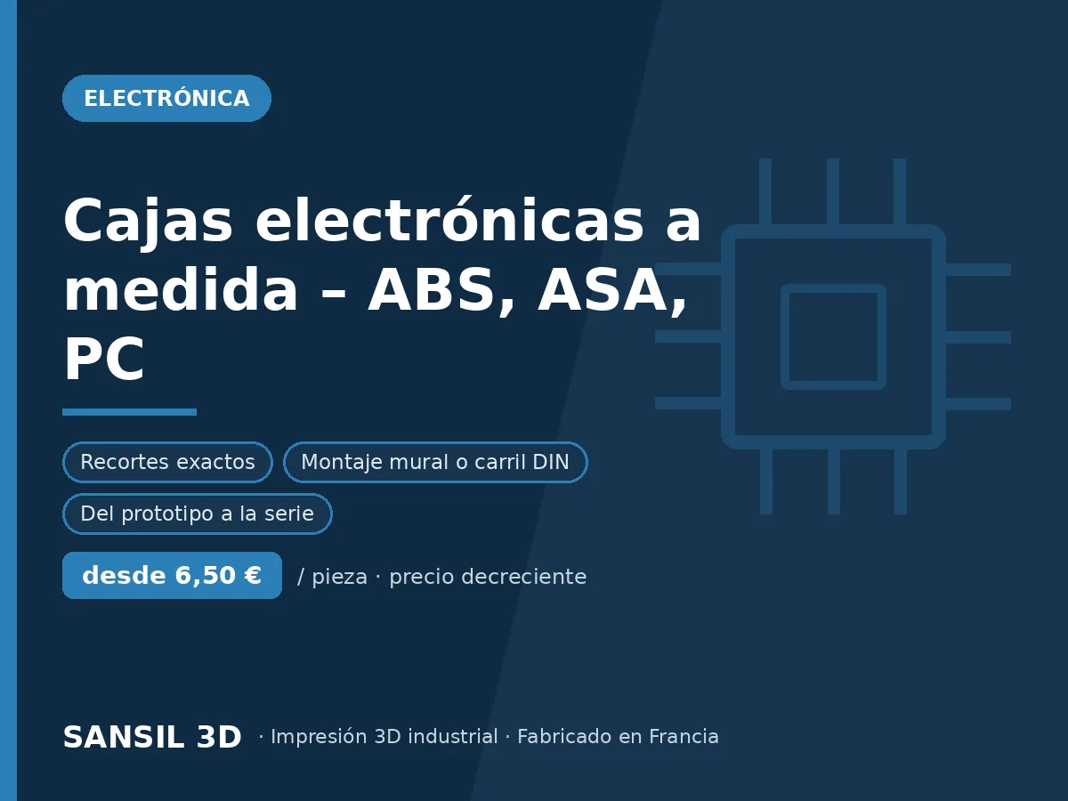 Cajas para electrónica a medida – ABS, ASA, PC