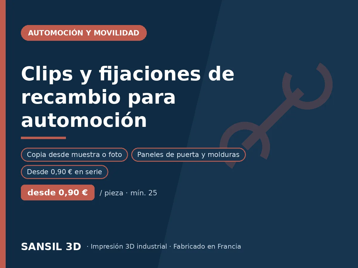 Clips, grapas y fijaciones de automoción de recambio