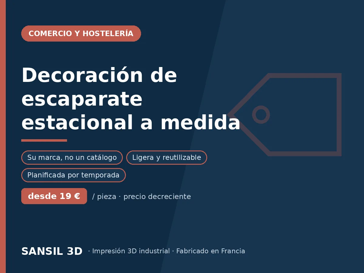 Decoración de escaparate estacional personalizada