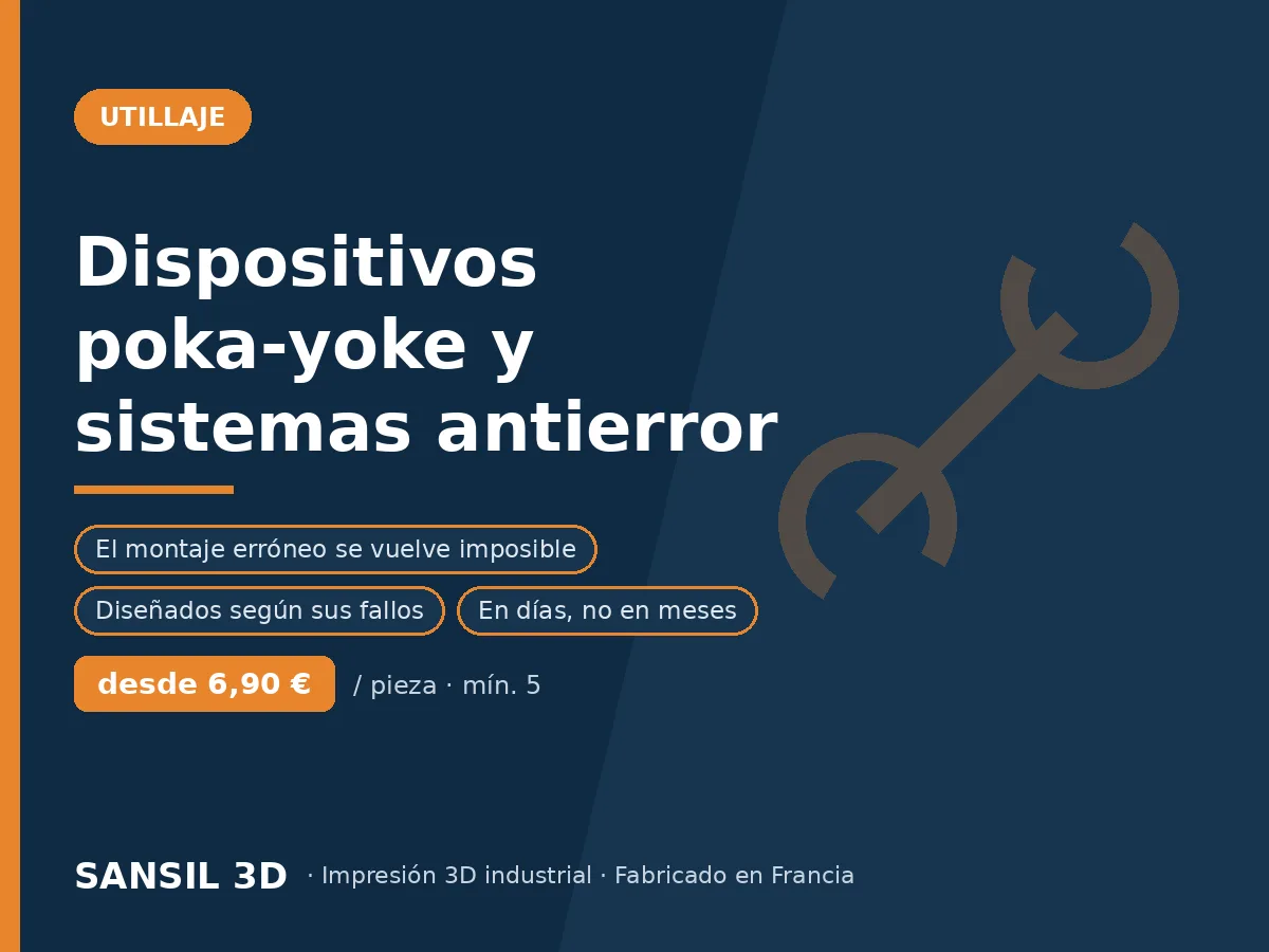 Sistemas antierror y dispositivos poka-yoke para líneas de producción