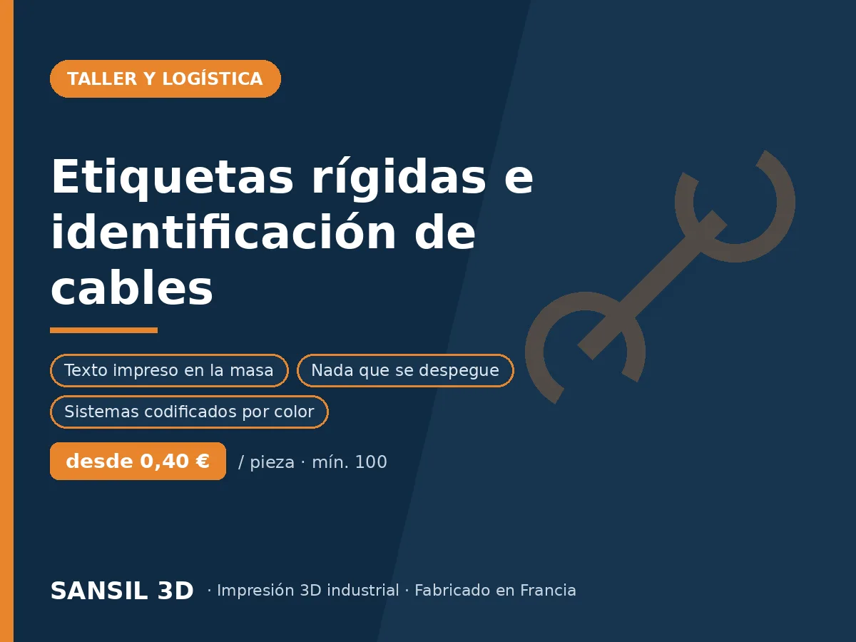 Etiquetas rígidas y señalizadores de cables