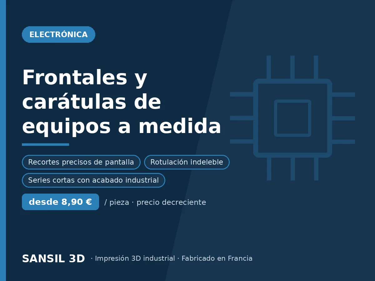 Frontales y carátulas de equipos personalizadas