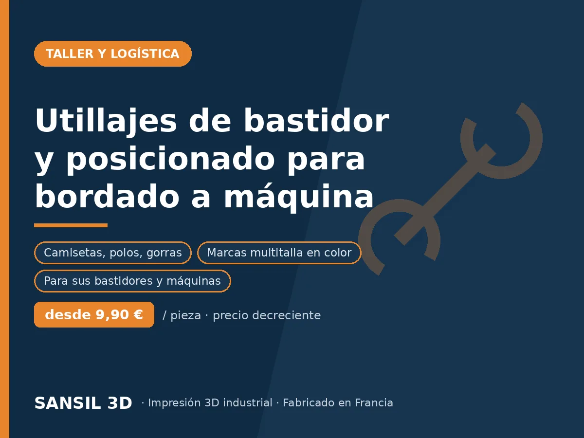 Plantillas de encuadre y posicionamiento para bordado a máquina