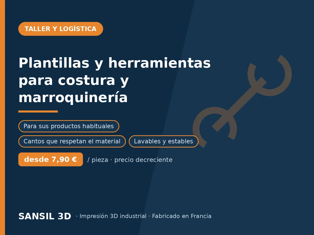 Plantillas y herramientas para costura, piel y textil