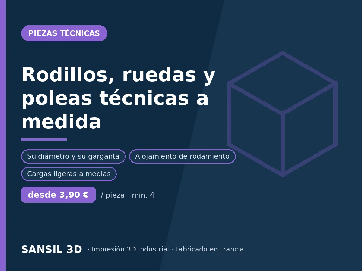 Rodillos, ruedas y rodamientos técnicos a medida
