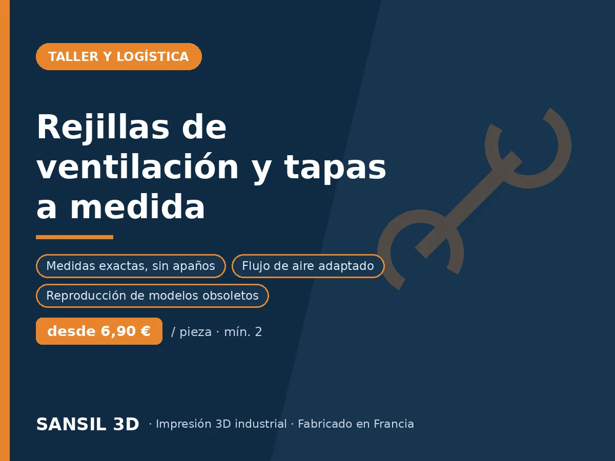 Rejillas de ventilación y embellecedores a medida