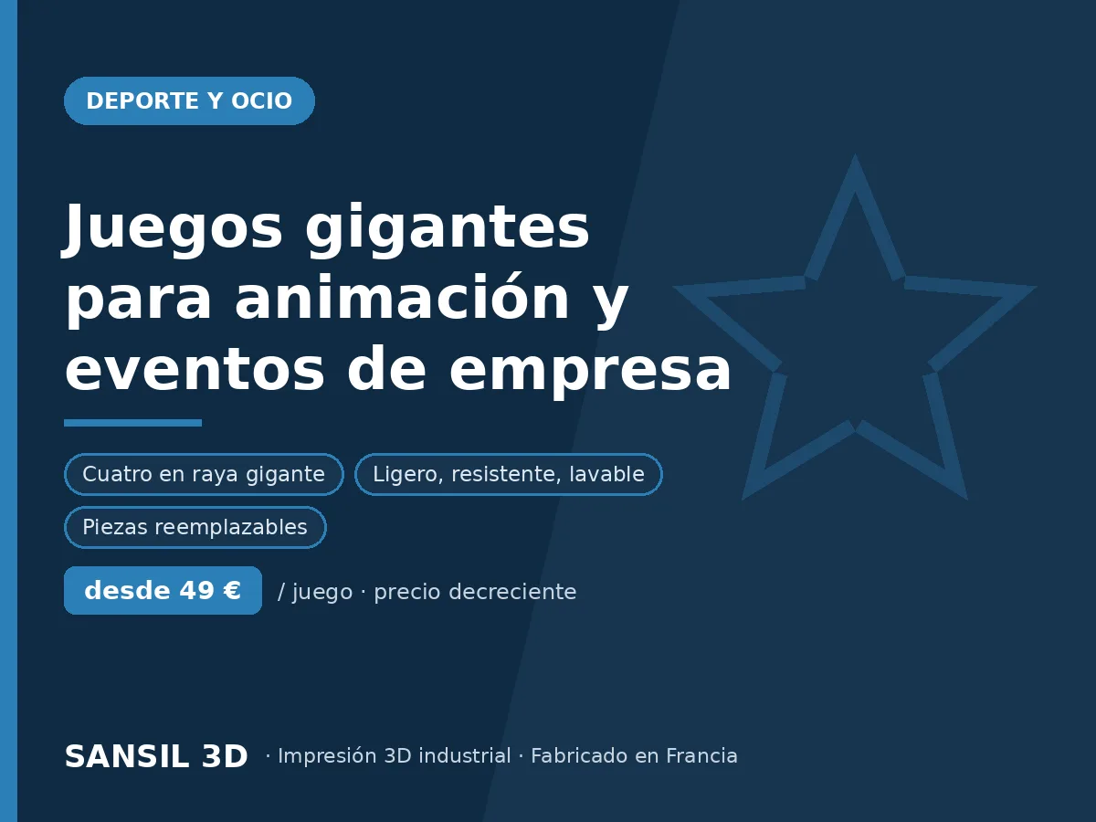 Juegos gigantes para animación y comités de empresa