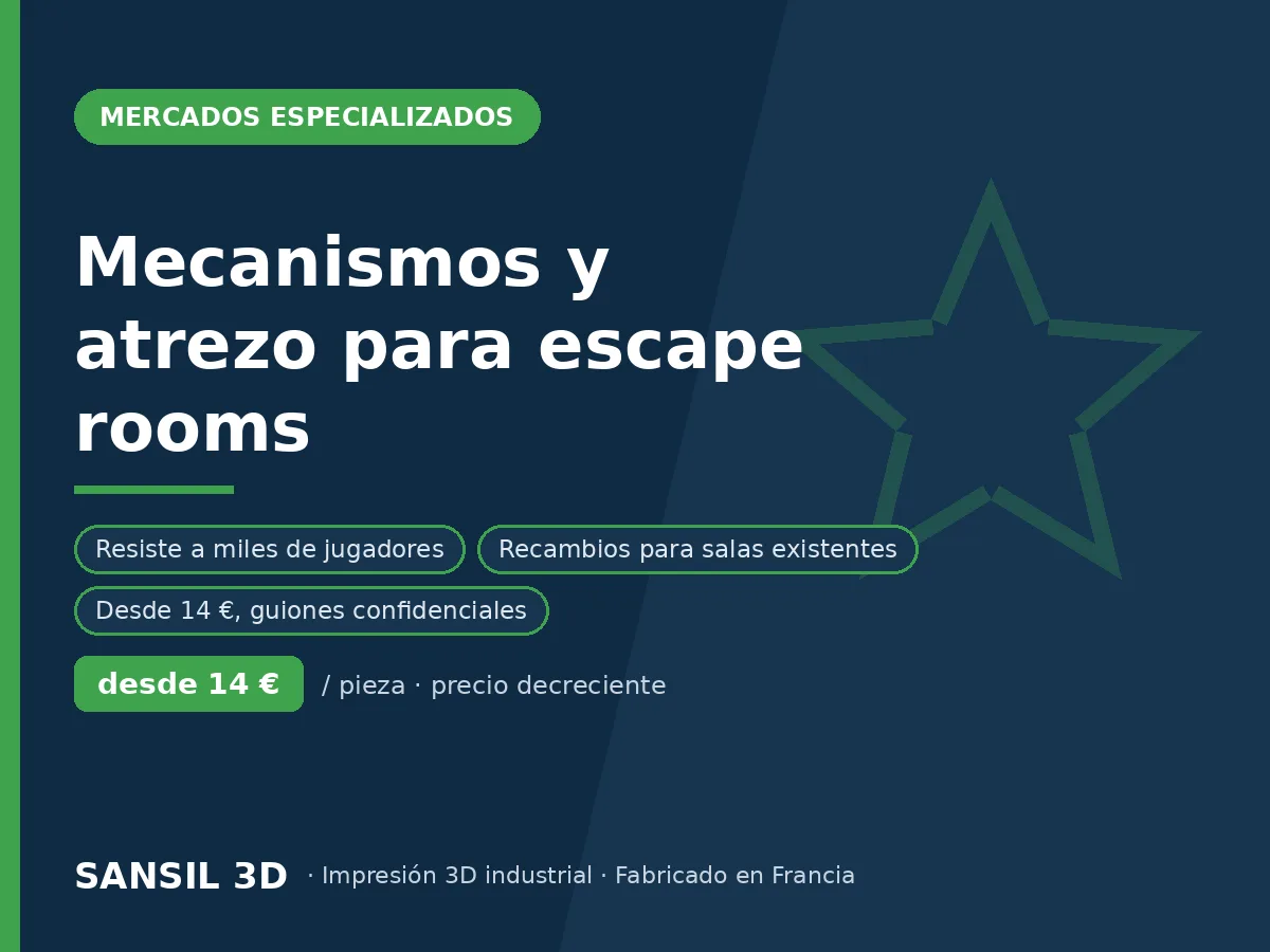 Mecanismos y accesorios para escape rooms