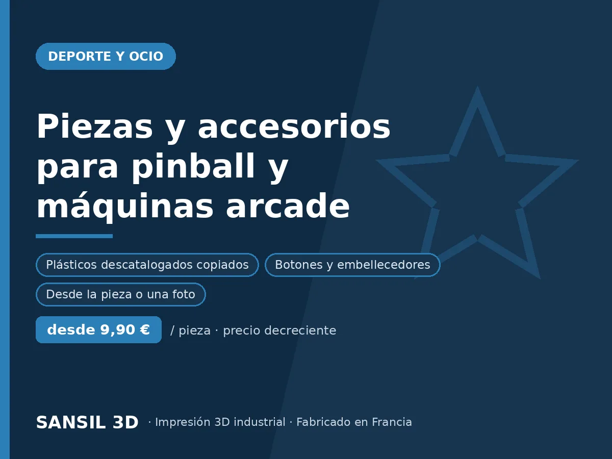 Piezas y accesorios para pinballs y máquinas arcade