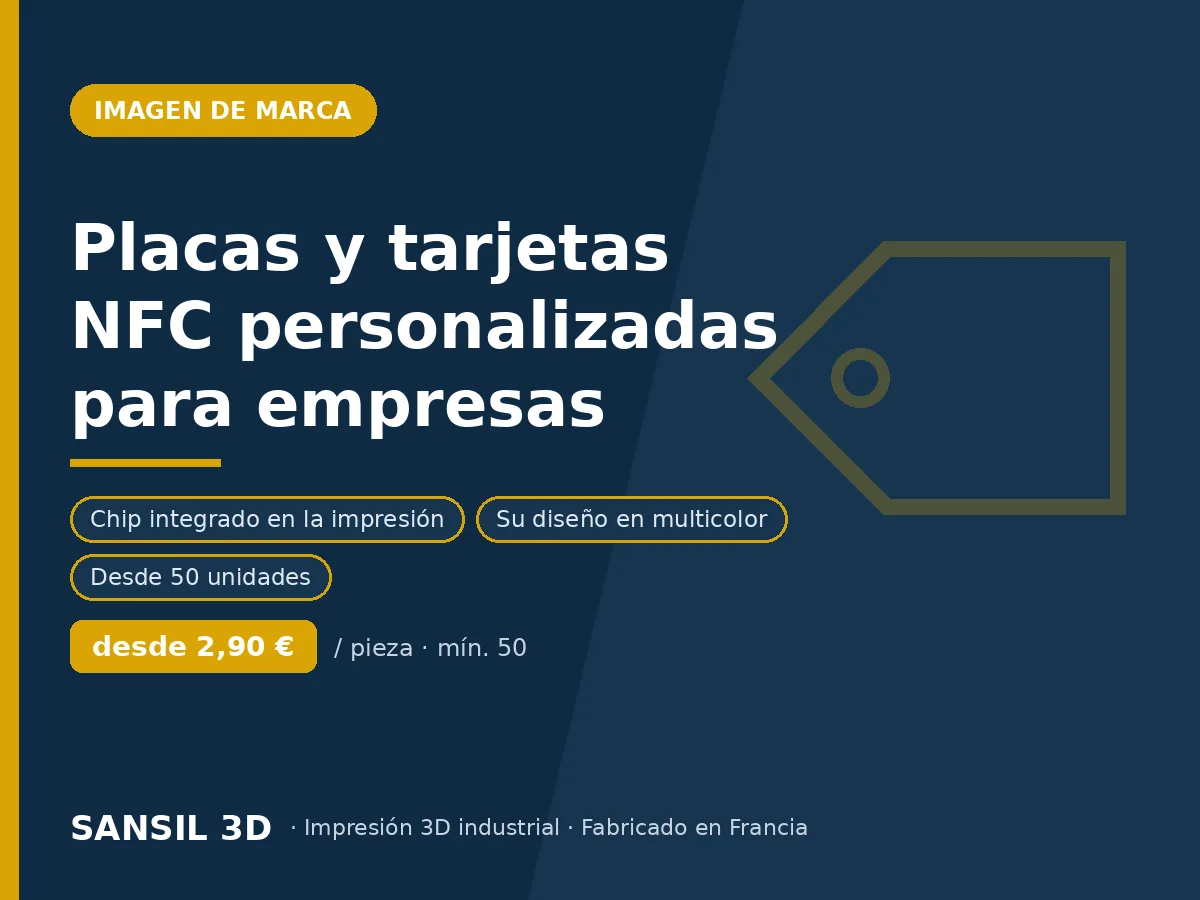 Placas y credenciales NFC personalizadas para empresas