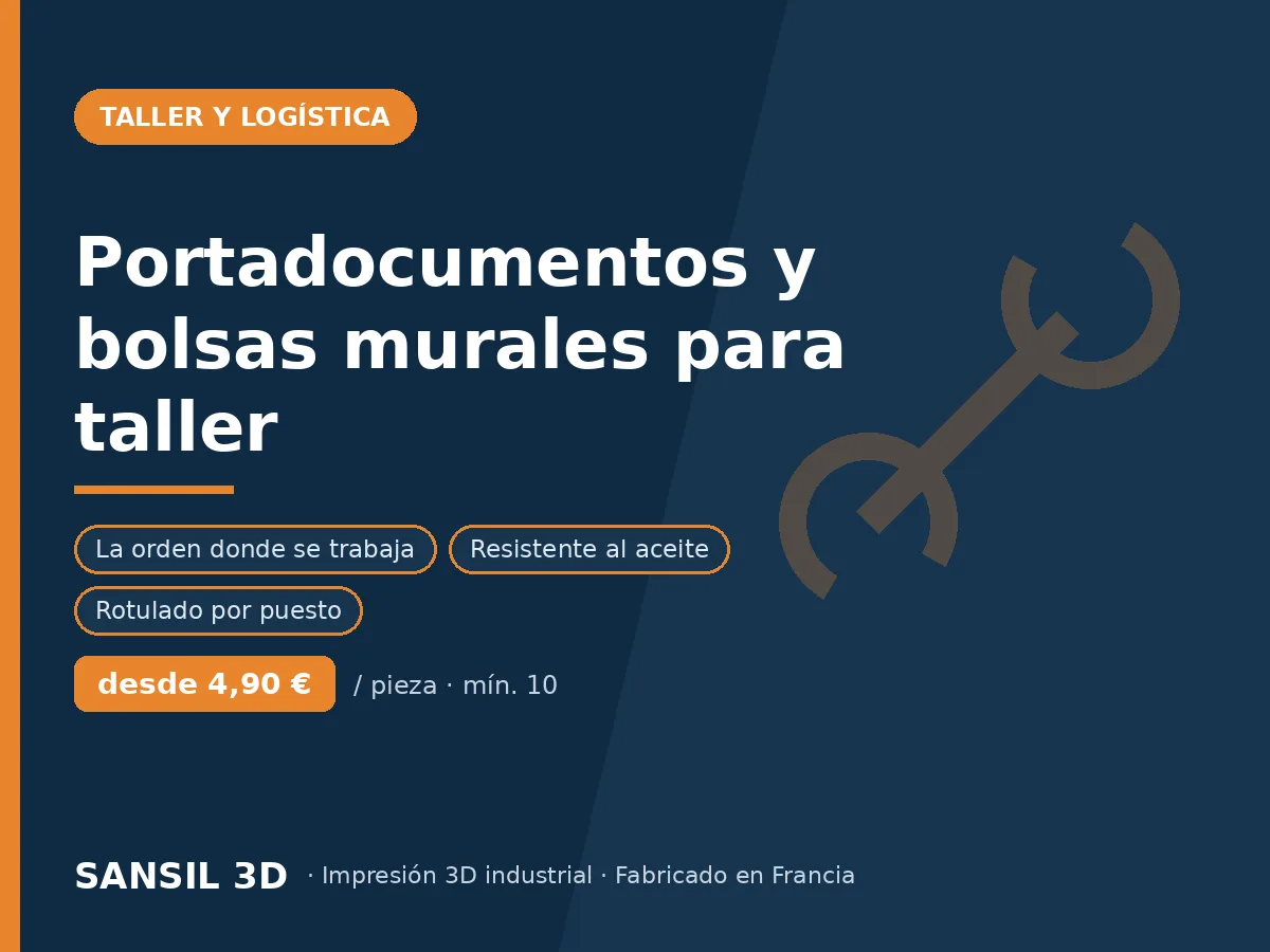 Portadocumentos de taller y fundas murales